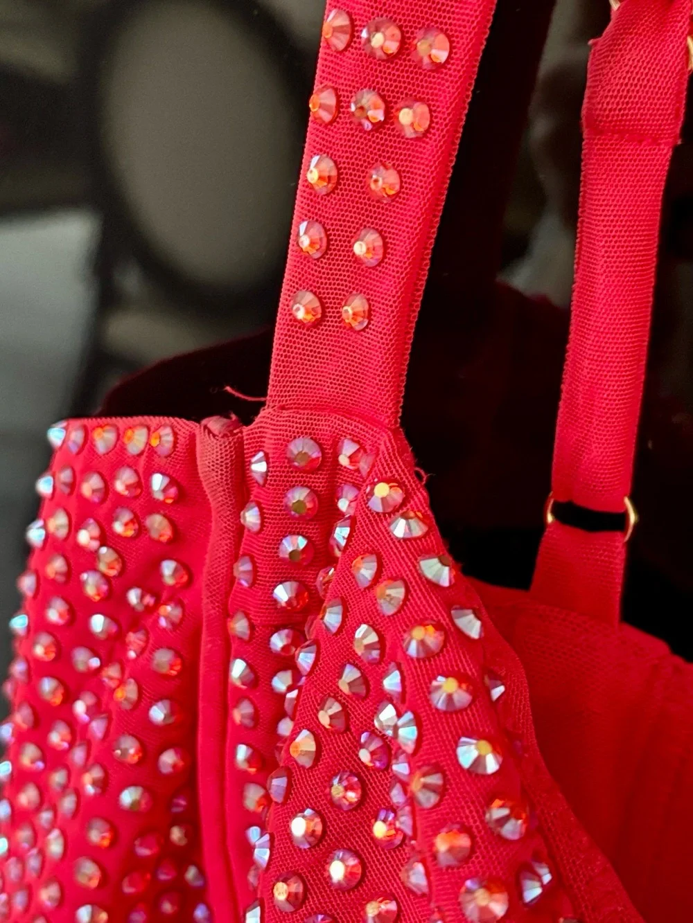 Oh Polly Ines Fire Red Embellished Sweetheart Corset Mini Homecoming Dress - Picture 7 of 15